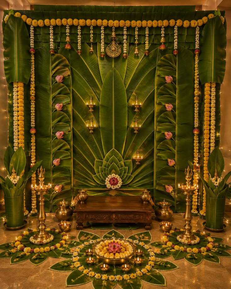 Banana leaf decoration by Decoration Master